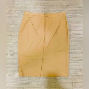 Ann Taylor Tan Knee-Length Pencil Skirt
